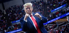 Portrait de Donald Trump en catcheur