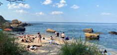 Carpe Diem sur la plage à Odessa
