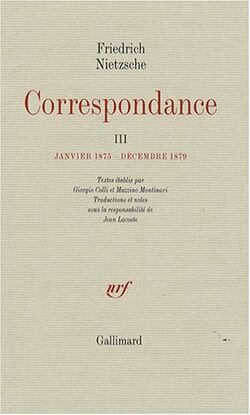Correspondance : Tome 3, Janvier 1875-décembre 1879